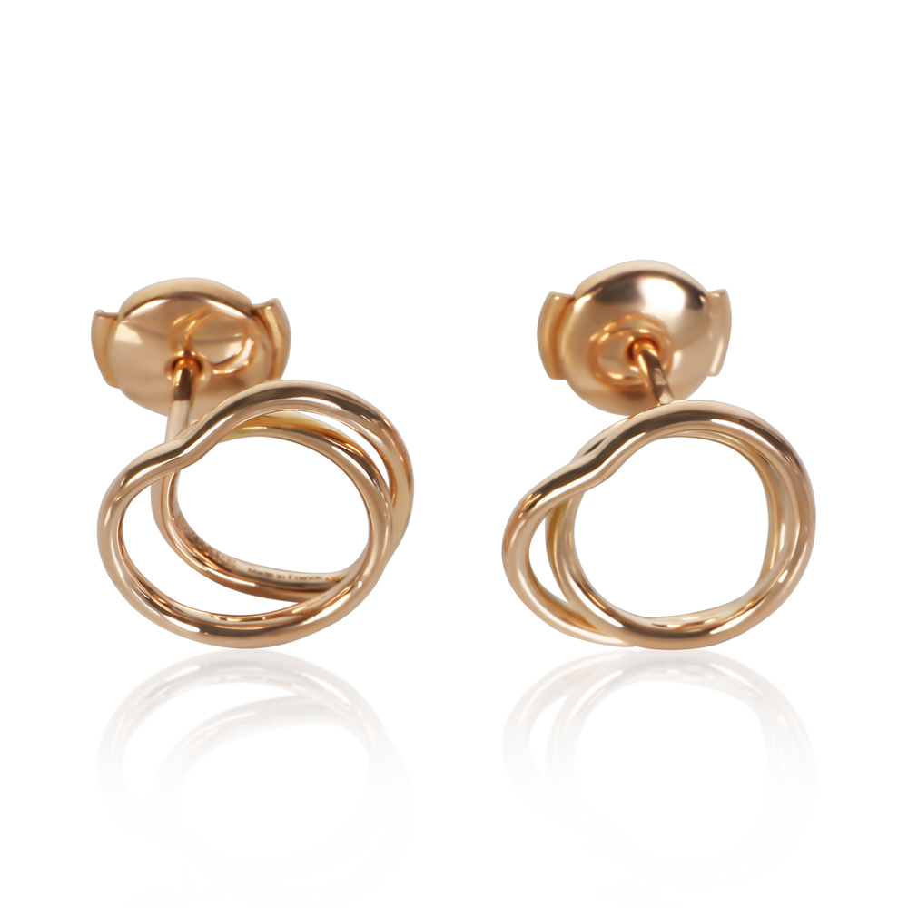Hermès Rose Gold Vertige Coeur Earrings